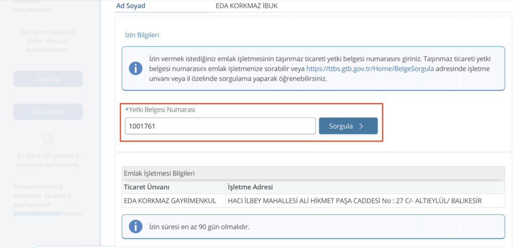 Emlak İşletmesi Tanımlama